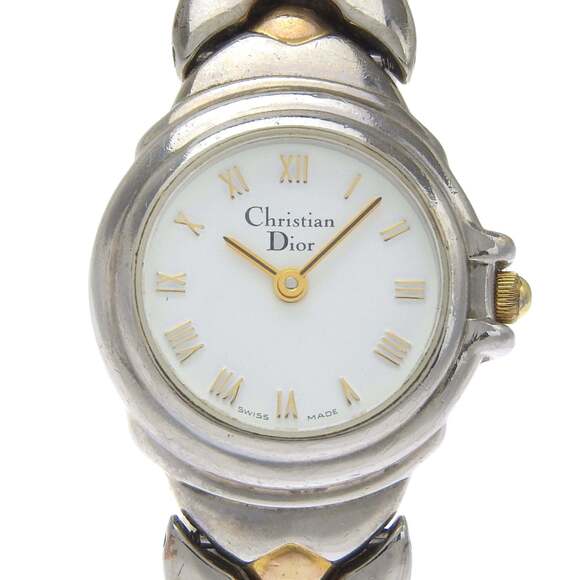 Christian Dior Watch Stainless Steel Quartz Analog White Dial Women's